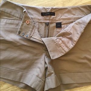 The Limited Khaki casual shorts with cuff.
